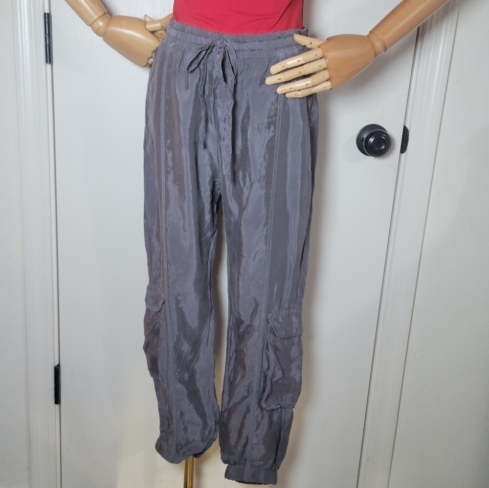 Johnny Was Alice Gray Cargo Jogger Pants Gorpcore Size XS - Picture 2 of 12